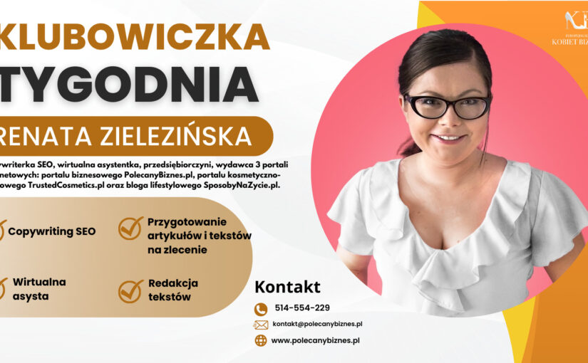 Renata Zielezińska: Lubię słuchać własnej intuicji, która zawsze jest najlepszym doradcą